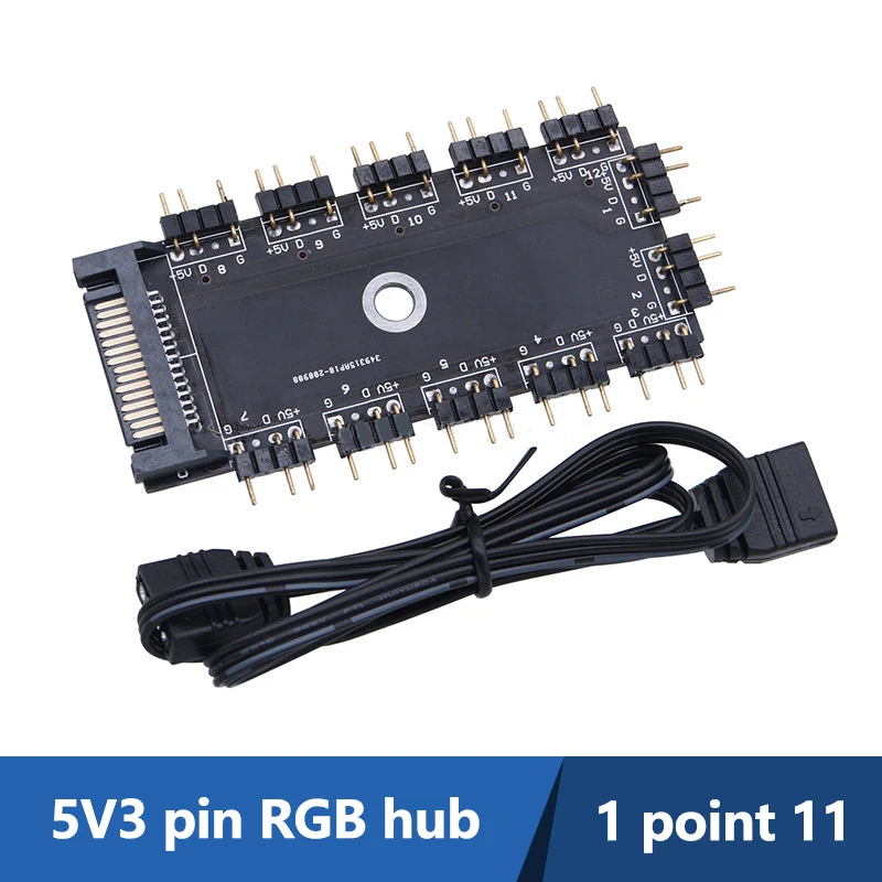 11in1 IDE/SATA к материнской плате AURA 5 В 3-контактный источник питания RGB-концентратор DIY