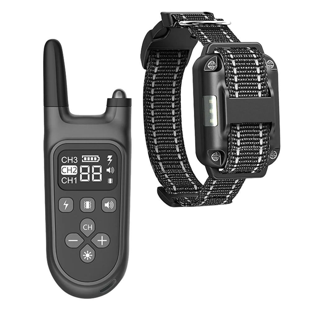 

1 Set Collar Distant Control Dog Trainer Bark Stopping Collar Vibrating Dog Collar for Home Indoor Pet Outdoor