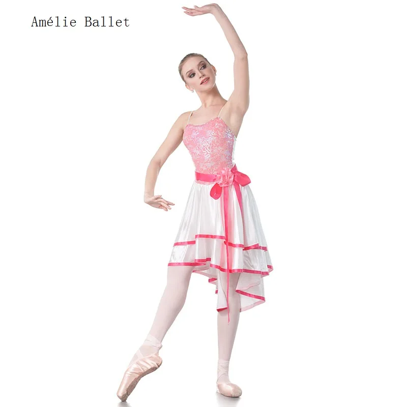 18431 Лирическое дизайнерское платье для велосипедистов балетный костюм желтый