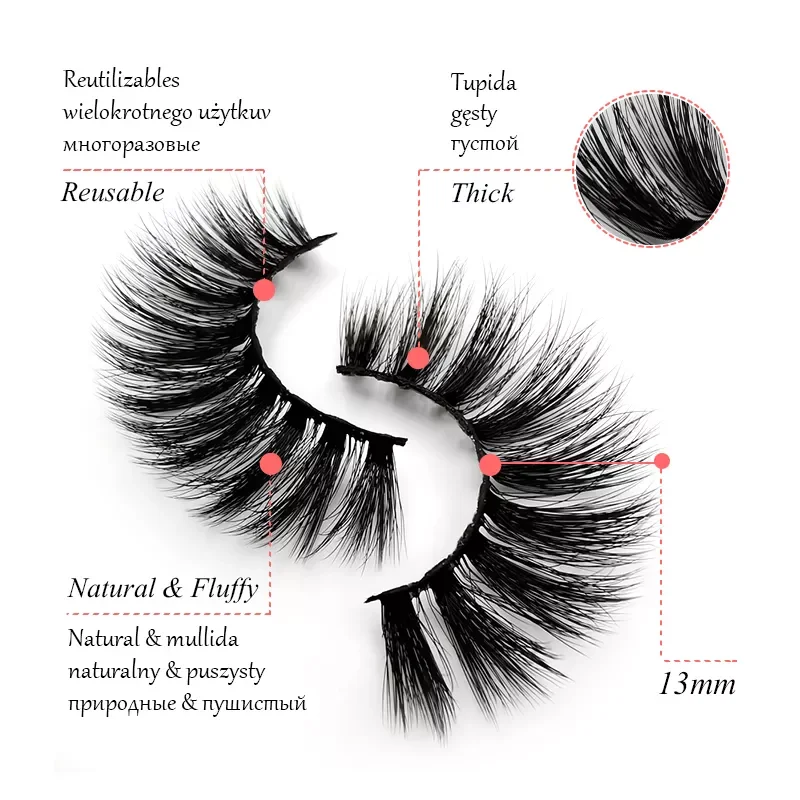

mink eyelashes wholesale 5/10/20/30/50 boxes lashes natural long false eyelashes 3d lash book fluffy cilio faux cils H13 H16