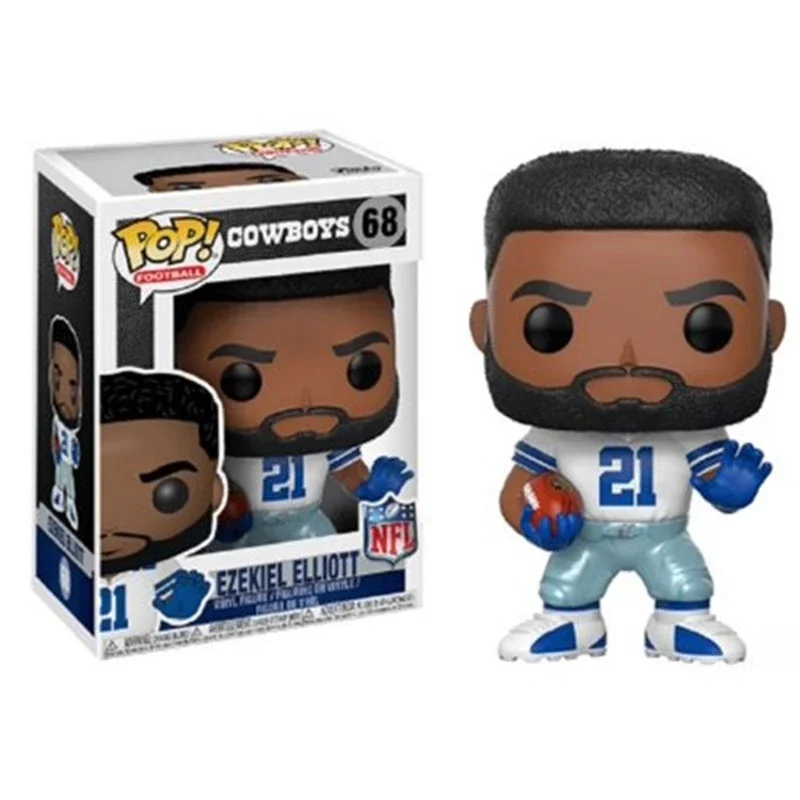 FUNKO POP Football Star COWBOYS EZEKIEL ELLIOTT # 68 виниловые фигурки коллекция моделей кукол для детей