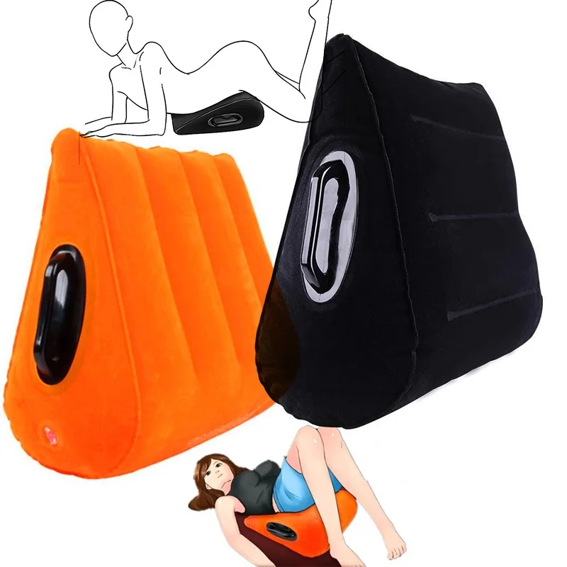 

Inflatable Position Master PVC Pillow Wedge Couple Lover Triangle Love Position Furnitures Aid Wedge For Couples Furniture Soft