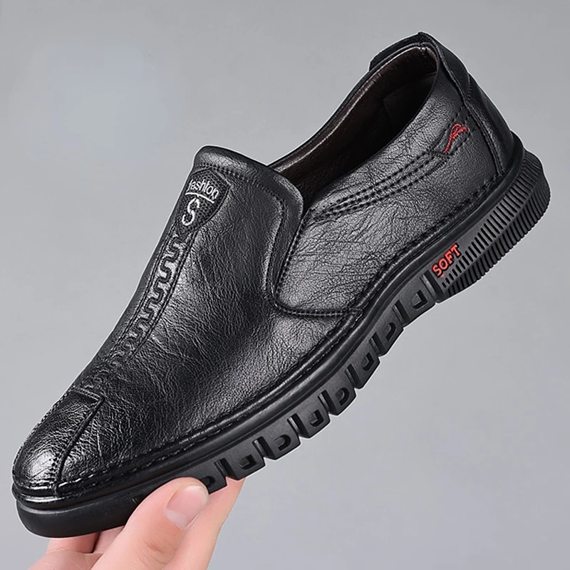 

Men Casual Shoes Slip on Fashion Design Solid Tenacity Comfortable Mens Trainers Pu Leather Casual Shoes for Men Footwear
