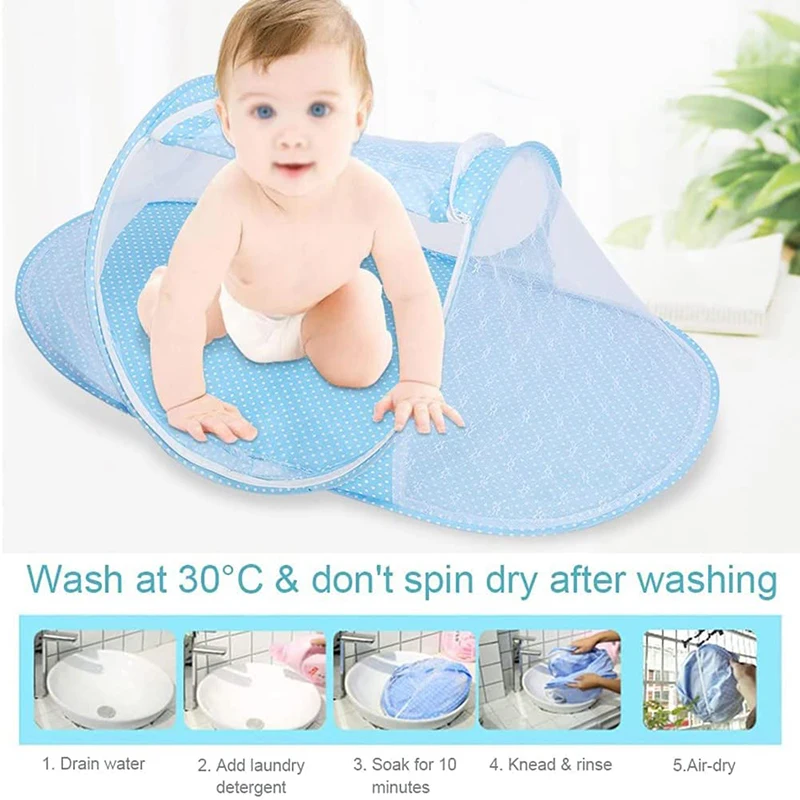

Summer Baby Foldable Mosquito Net Newborn Infants Portable Canopy Kids Bed Supplies Do Not Have To Install