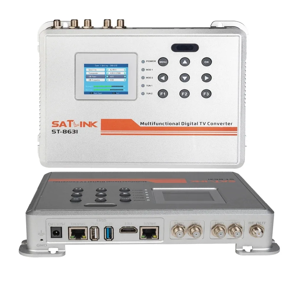 Фото SATLINK ST-8631 Многофункциональный цифровой ТВ-конвертер DVB-S/S2/DVB-T/T2/DVB-C/ISDB-T Модулятор IP/DVB-T/ISDB-T STB, или ISDB-T/D №5