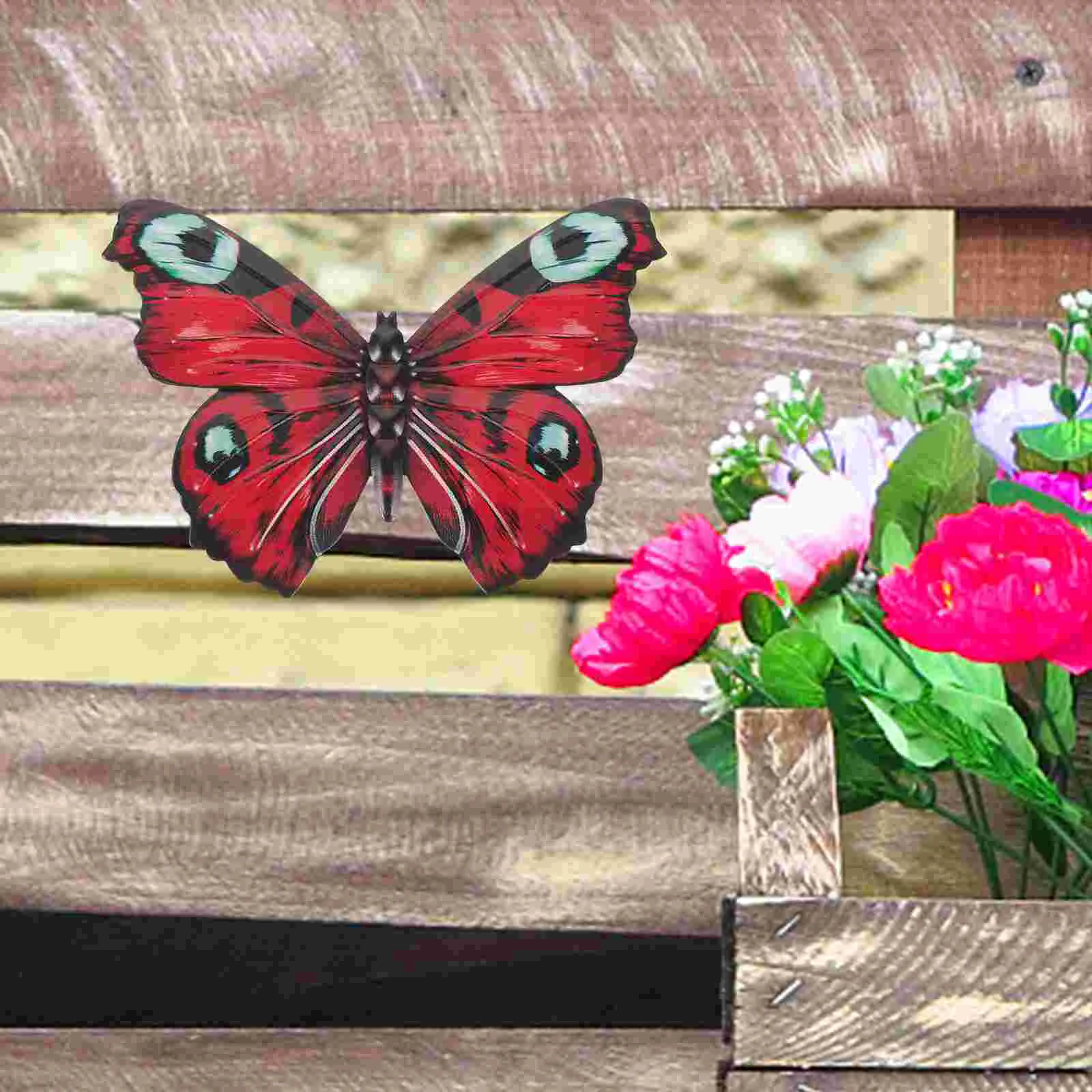 

Ornament Metal Trim Butterfly Wall Decor Yard Wing Patio Outdoor Paste Fence Decoration