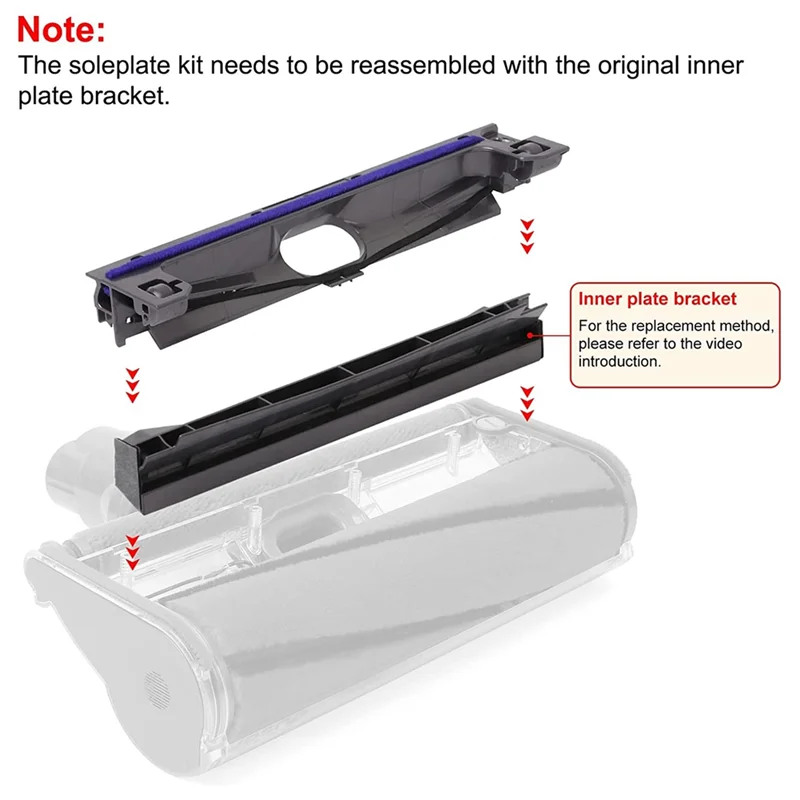 Нижняя крышка щетки для пылесоса V6 V7 V8 V10 V11 напольная щетка с роликовой головкой