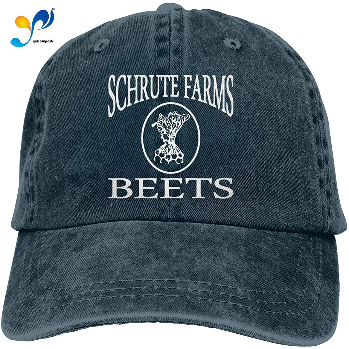 

Waldeal Men's Schrute Farms Beets Plain Baseball Caps Washed Adjustable Dad Hat