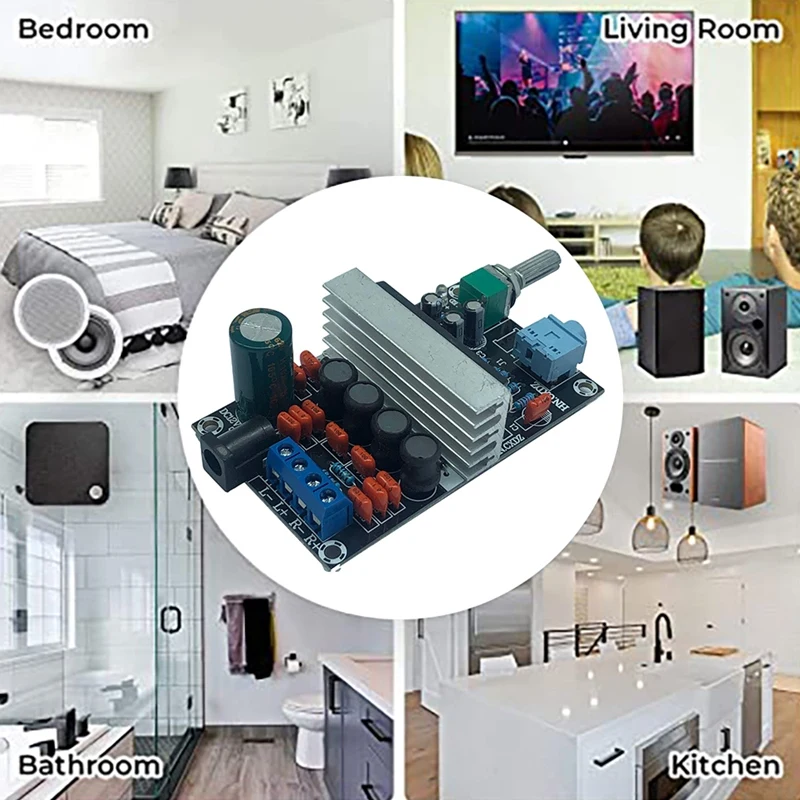 

FULL-TA2020 плата цифрового усилителя мощности для аудио 20 Вт + 20 Вт 4 Ом Плата усилителя мощности для стереосистемы 12 В постоянного тока для домаш...