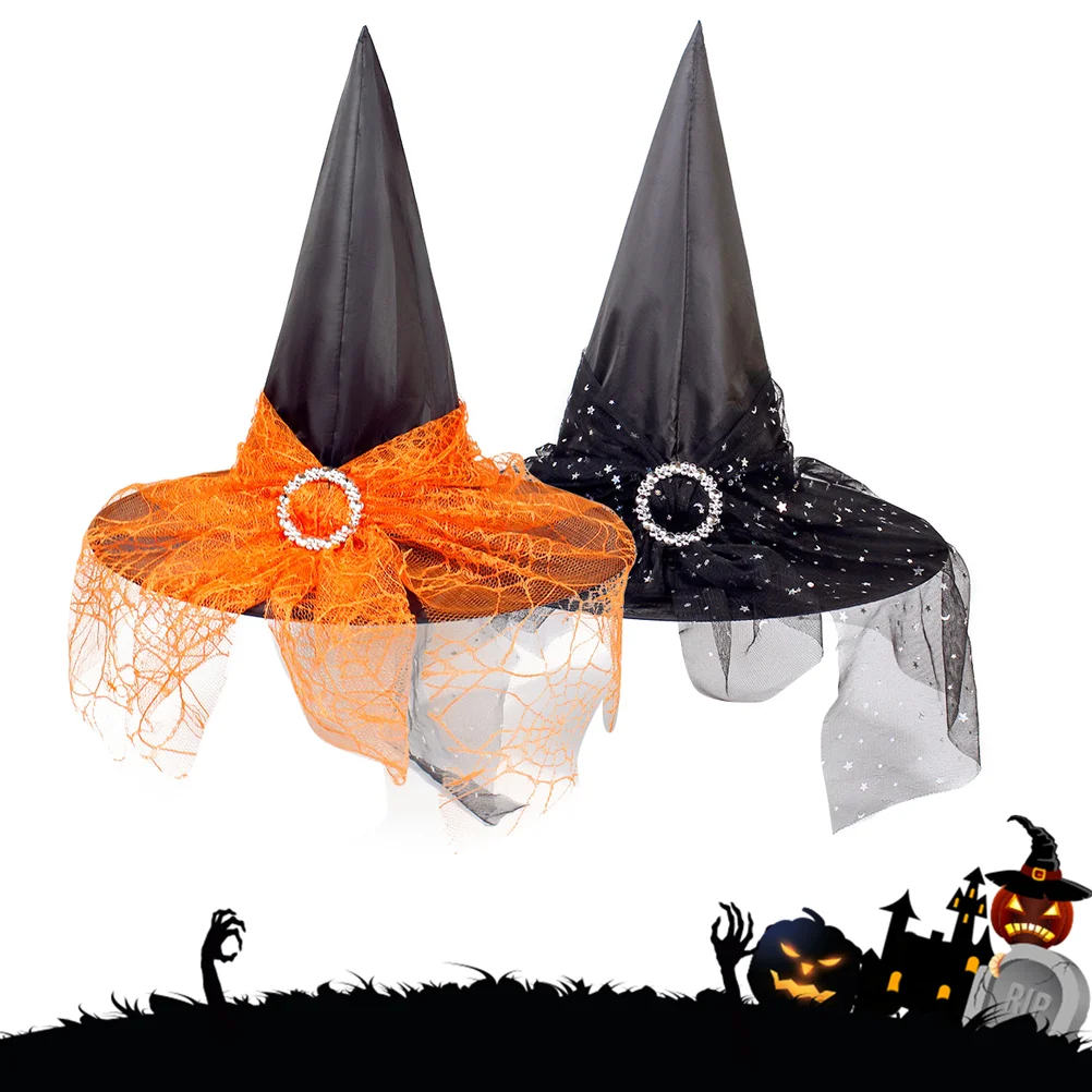 

Головной убор Witchhat вечерние, шляпа для костюма, аксессуары, сетчатый головной убор, рождественские Mcgonagalls, забавные праздничные готические ...