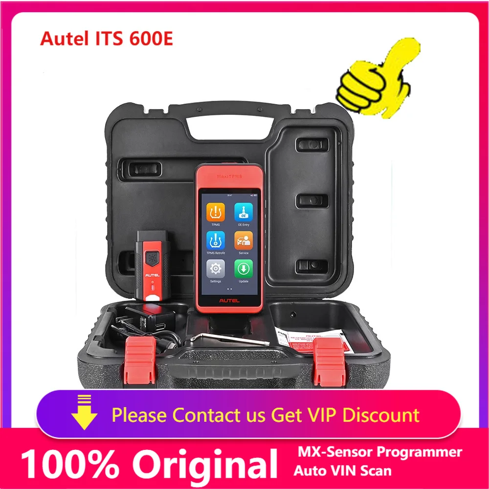 

Autel MaxiTPMS ITS600E TPMS Diagnostics tools MX-Sensor OBD2 Relearn Programming Tool Auto VIN Scan ,Oil Reset, EPB, BMS, SAS