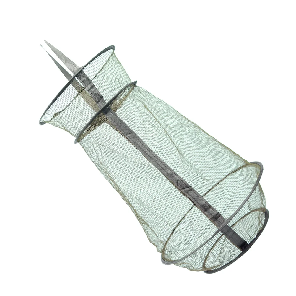 

Net Cast Foldable Lobster Bait Folding Collapsible Crabbing Equipment Basket Wire Cage Portable Crawfish Shrimp Accessories Mesh