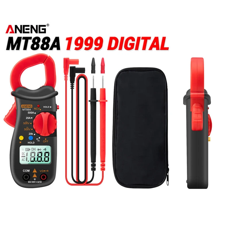 

ANENG MT88A Digital Multimeter Professional DC/AC Voltmeter Ammeter Tester with LCD display 1999 counts automatic range