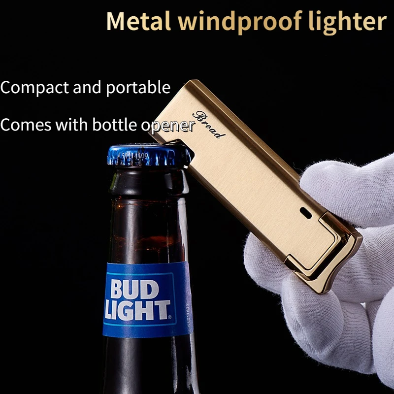 Новейшая Мужская металлическая прямая открывашка для вина с синим пламенем