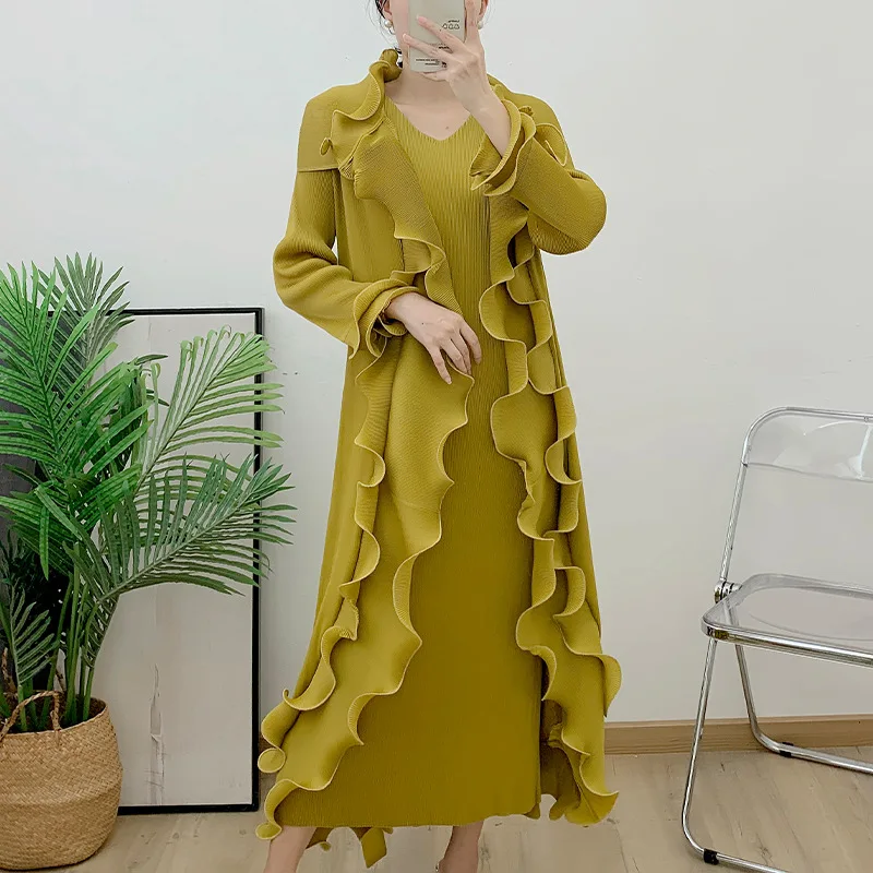 Плиссированная Осенняя Новинка 2023 Высококачественная кружевная юбка Auricularia с