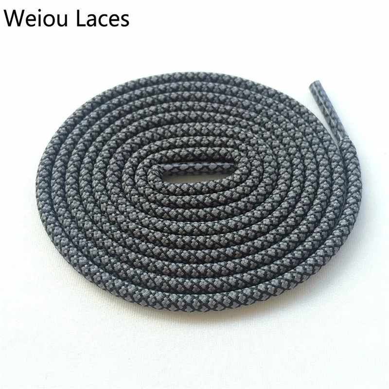 Weiou Multi Color Two Toned Shoestring Colored Children's Shoelaces Sport Shoe Lace Round Rope Bootlace For Men boots Sneakers