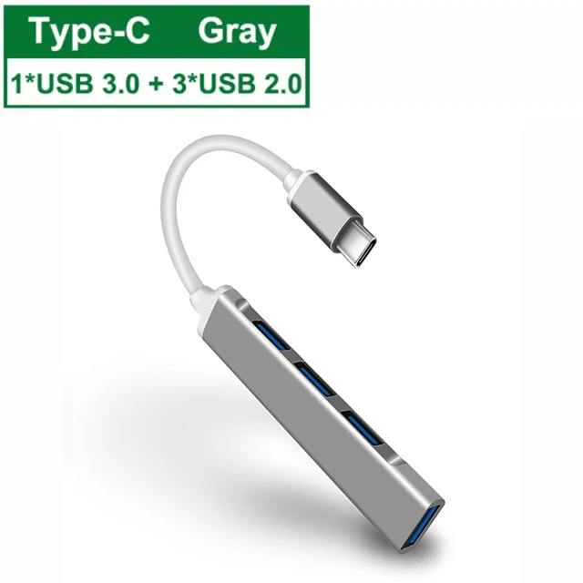 

Kebidum USB C-концентратор 3,0 3.1 Type C 4-портовый мульти-разветвитель адаптер для Macbook Pro Air ПК компьютера ноутбука аксессуары