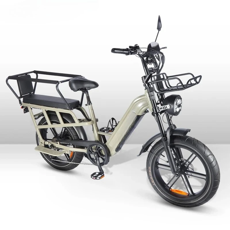 Фото Электрический городской велосипед TcItalian OUXI Q10 250W 48V с 20-дюймовыми колесами, двойными дисковыми тормозами, 7-скоростной трансмиссией и батареей на 60 километров. №4