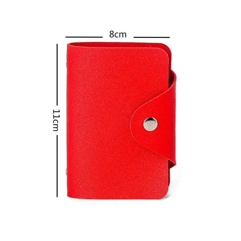 24 Bits Credit Card Holder Business Bank Card Pocket PVC Large Capacity Card Cash Storage Clip Organizer Case Wallet Cardholder