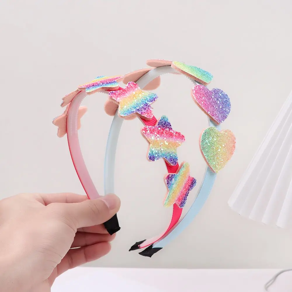 

Sweet Fashion Women Ladies Kids Girls Stars Hair Hoops Glitter Hair Bands Headpiece Lovely Bow Headband