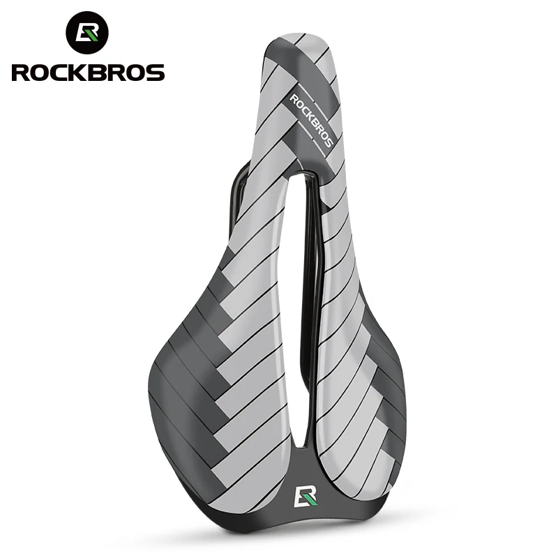 

ROCKBROS Bicycle Saddle Racing Breathable Bike Saddles PU Ultralight Shock Absorbing Men Women Bike Seat Safety Cushion Seat