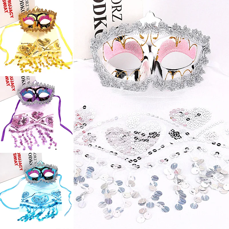 

Женская принцесса, фата, маска с блестками, для детей, для сексуальных танцев, для взрослых, для выступлений, для карнавала, реквизит, товары для маскарада