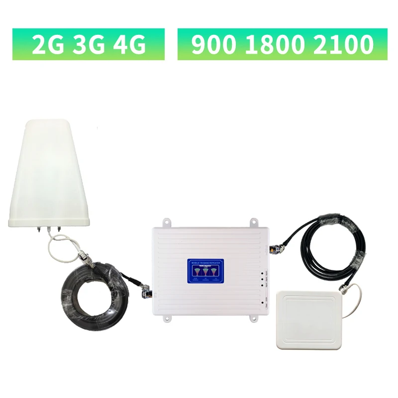 Najtaniej 2G 3G 4G Trójpasmowy Wzmacniacz Sygnału GSM 900 + DCS/LTE 1800 (zespół 3)+ UMTS/WCDMA 2100 (zespół 1) Mobilny Wzmacniacz Sygnału Wzmacniacz Komórkowy