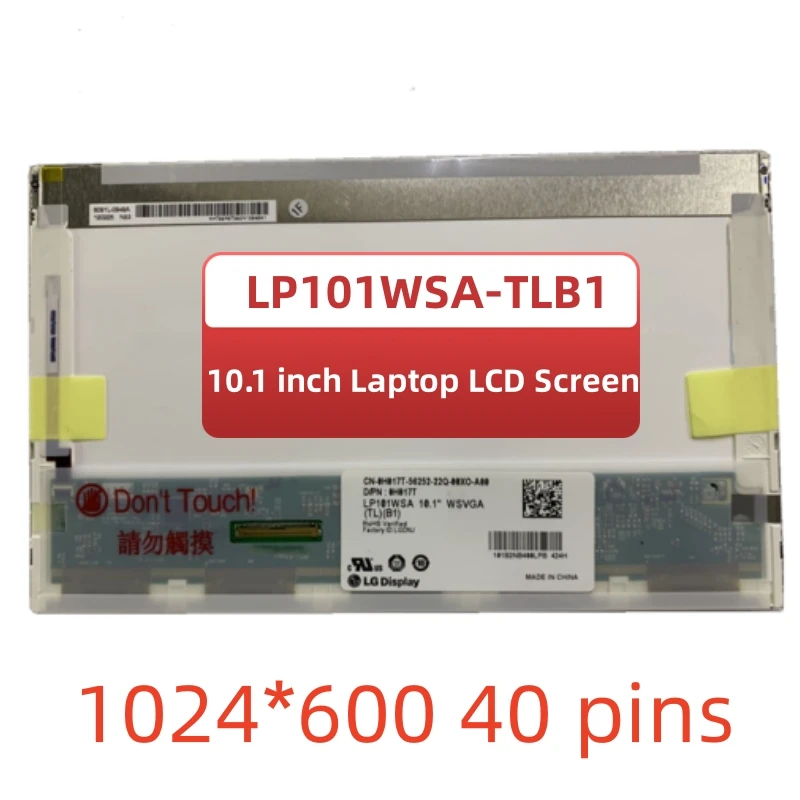 

Матричный дисплей 10,1 дюйма LP101WSA TLB1 M101NWT2 R1 B101AW03 LTN101NT02 LTN101NT06 N101L6-L02 10, панель экрана ноутбука 1024*600