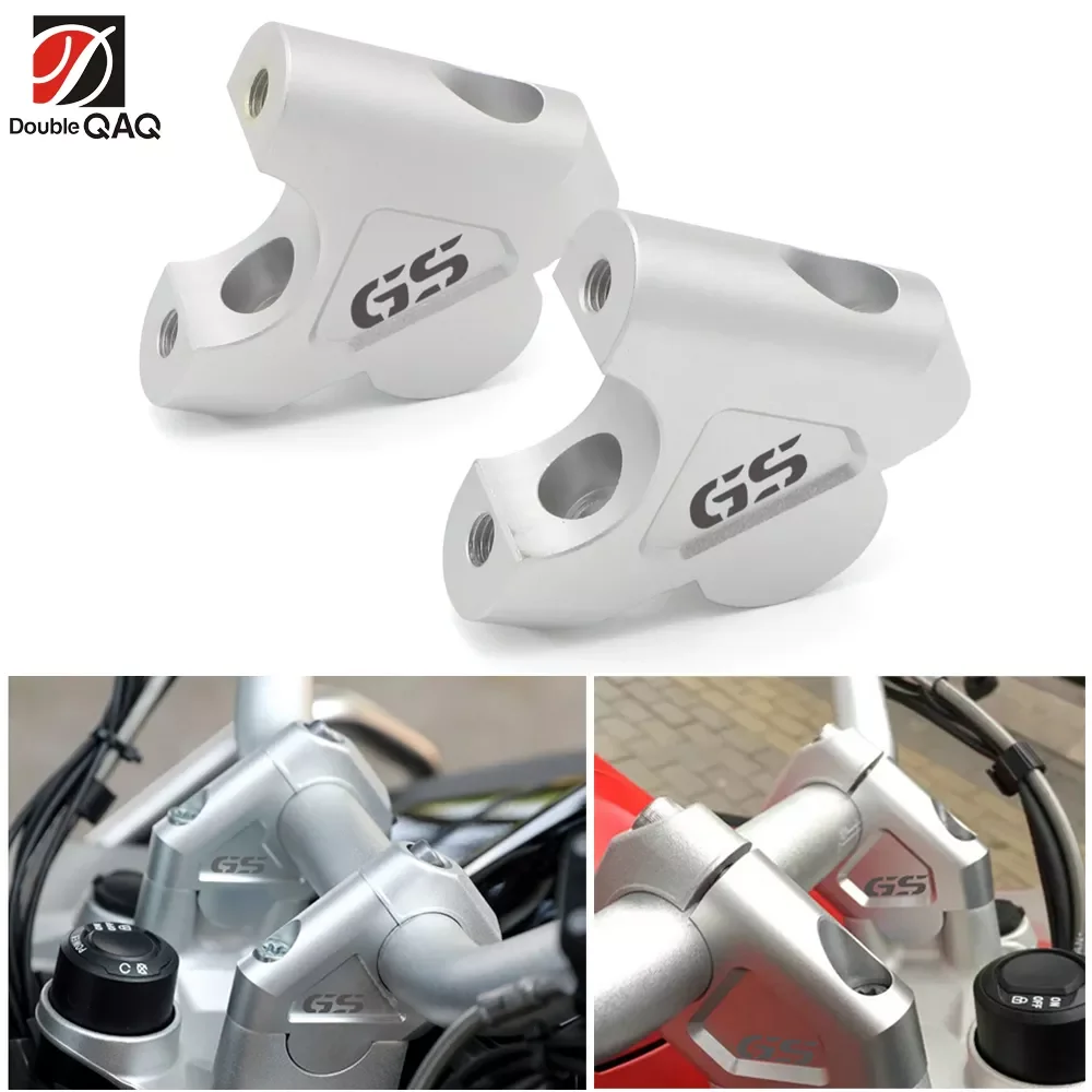 

2PCS 32mm CNC Machining R 1200 GS R1200 GS Handlebar Risers Bar Clamp Extend Adapter With Bolts for BMW ADV 2014-2017 R1200GS LC