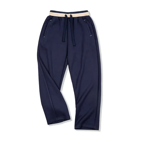 Maden 2023 Sonbahar Günlük Hava Katmanı Swearpants Cityboy Gevşek Kırışıklık Streç Düz Bacak Spor Pantolon Erkekler Bol Pantolon