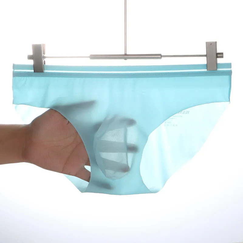 Ультратонкое крутое нижнее белье мужские сексуальные полупрозрачные трусы из