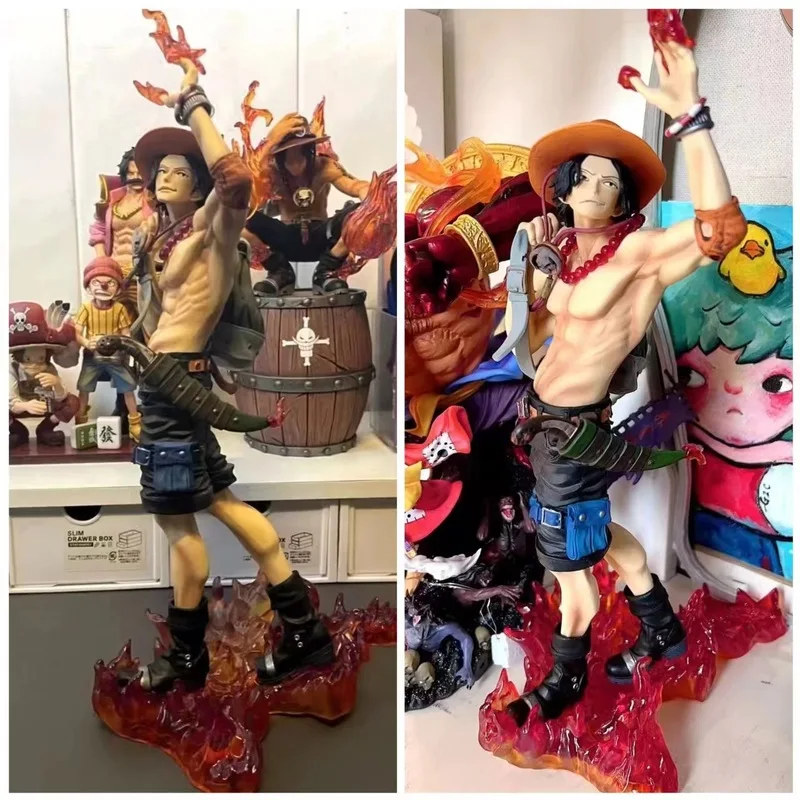 

34cm One Piece Portgas D Ace Figure Statue Anime Figurine Pvc Action Figures Model Doll Kids Collection Toys Christmas Gift