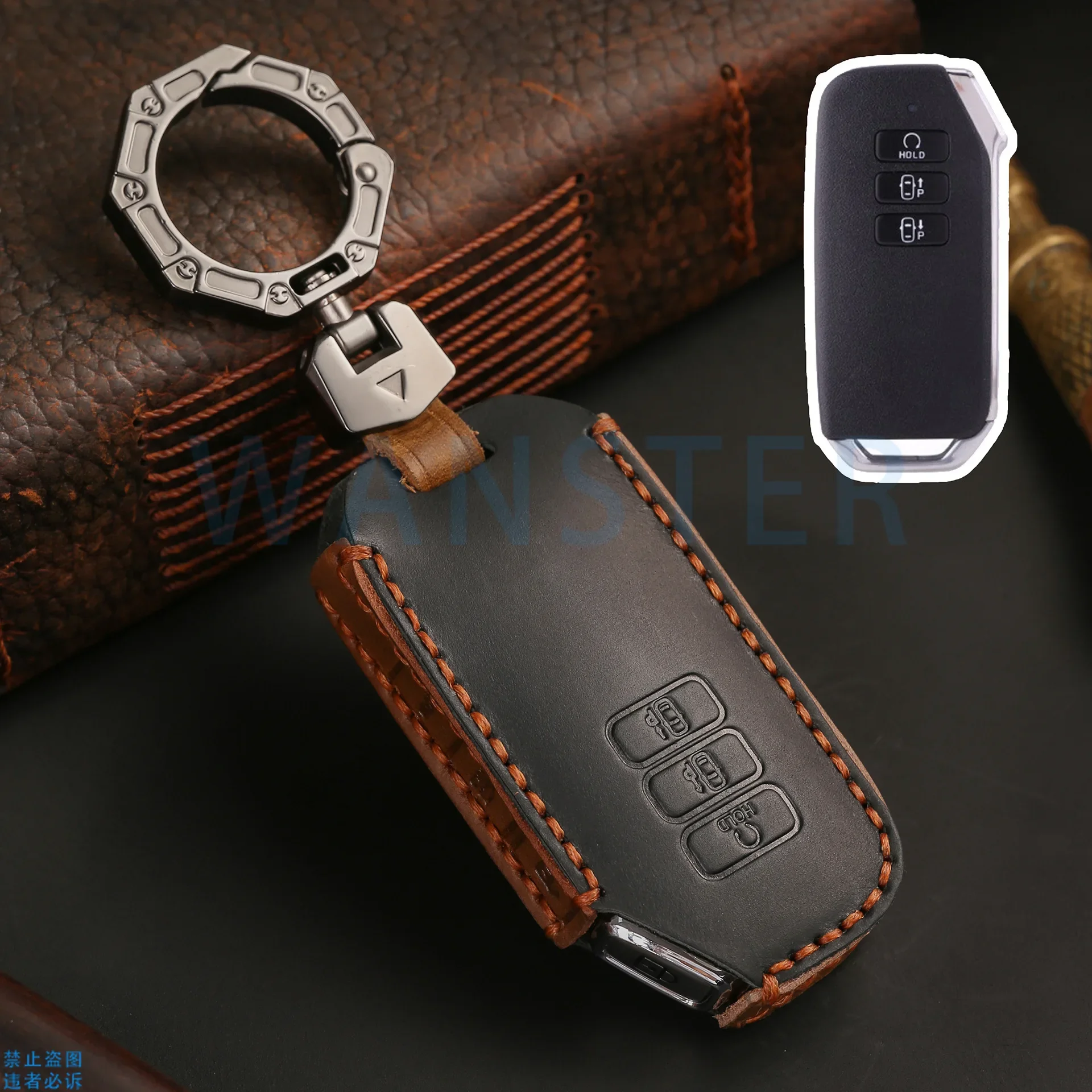 

Кожаный чехол для ключей управления автомобилем для KIA Sorento MQ4 K3 Carnival KA4 K5 Sportage NQ5 K7 EV6 K8 GL3 Niro SG2 Seltos Аксессуары