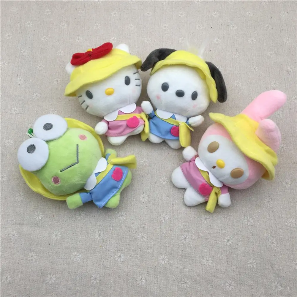 

Sanrio Kuromi Dolls Kawaii 12Cm Hello Kt Key Chains Cinnamoroll Wedding Doll Small Melody Decorative Gifts for Childrens