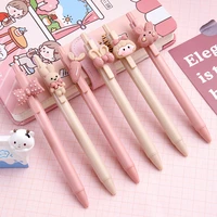 6pcsset 0 5mm gel pen school supplies stationery for office exam school student woman kids cute kawaii pink cartoon ins pens