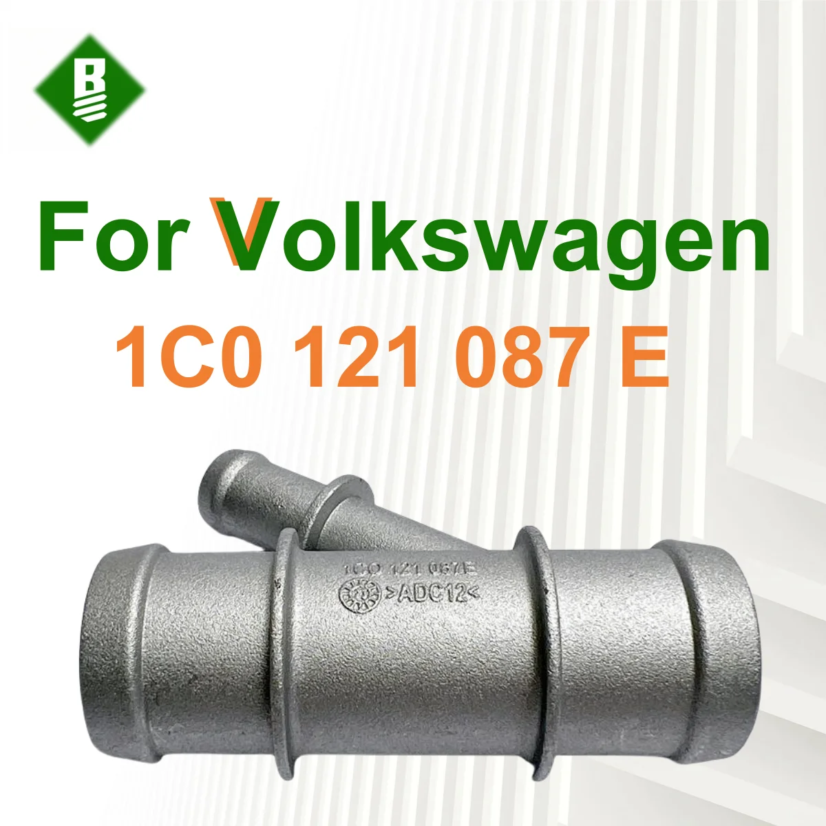 

Алюминиевый соединитель шланга охлаждающей жидкости радиатора, фланцевый выпуск воды для VW Jetta MK6 1.6L 2011-2014 Polo для Audi TT 1.8T 1C0121087E