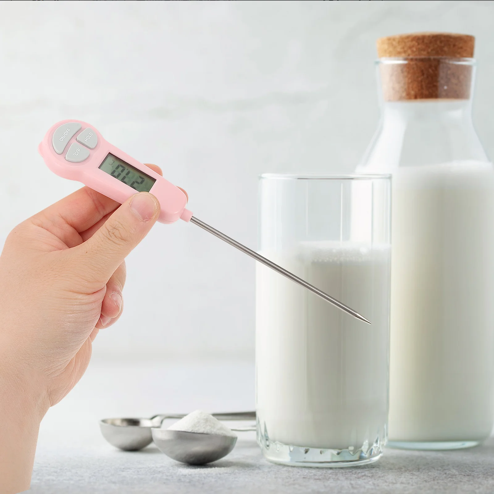 Цифровой термометр для жарки мгновенное считывание молока гриль кухонные