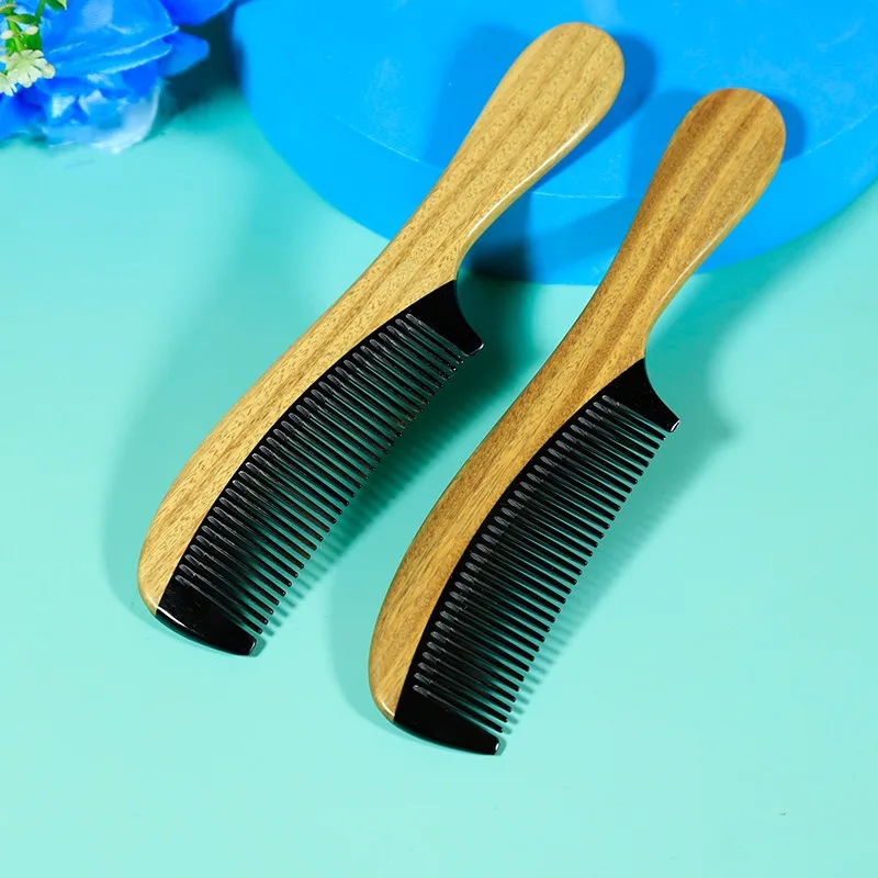 

Source Factory Comb Pavilion Green Sandalwood Comb Violet Horn Comb Massage Comb 3-12 Horn Comb Household Comb