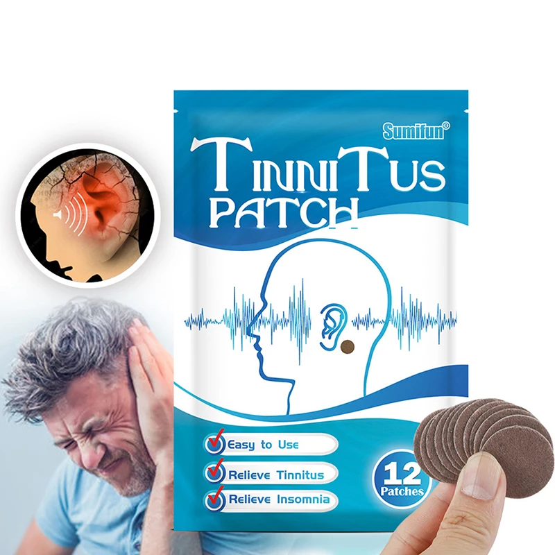 

12pcs Ear Care Pad Tinnitus Treatment Patch For Ear Pain Protect Hearing Loss Sticker Natural Herbal Extract Medical Plaster