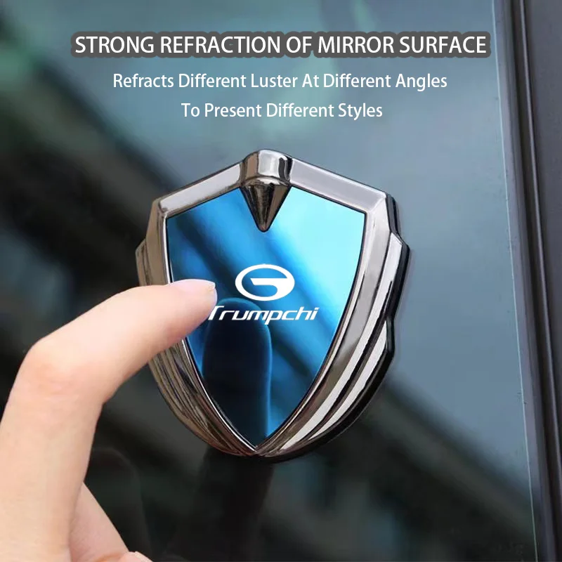 Фото Для GAC Trumpchi GS4 Plus GS8 GS3 GA5 M8 M6 PRO EMPOW55 EMKOO интерьерные аксессуары Кузов автомобиля Металлический щит 3D Эмблема Наклейка Значок №3