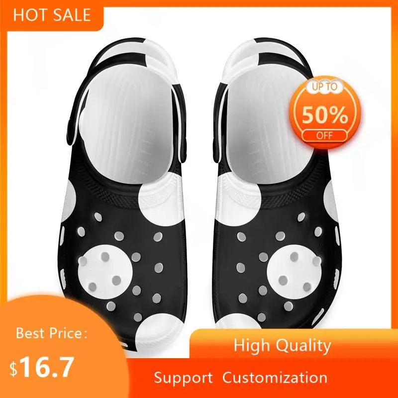 

Мужские сандалии с перфорацией, в горошек, из ЭВА