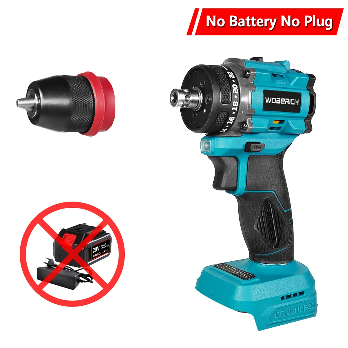 

Беспроводной шуруповерт WOBERICH 2 в 1