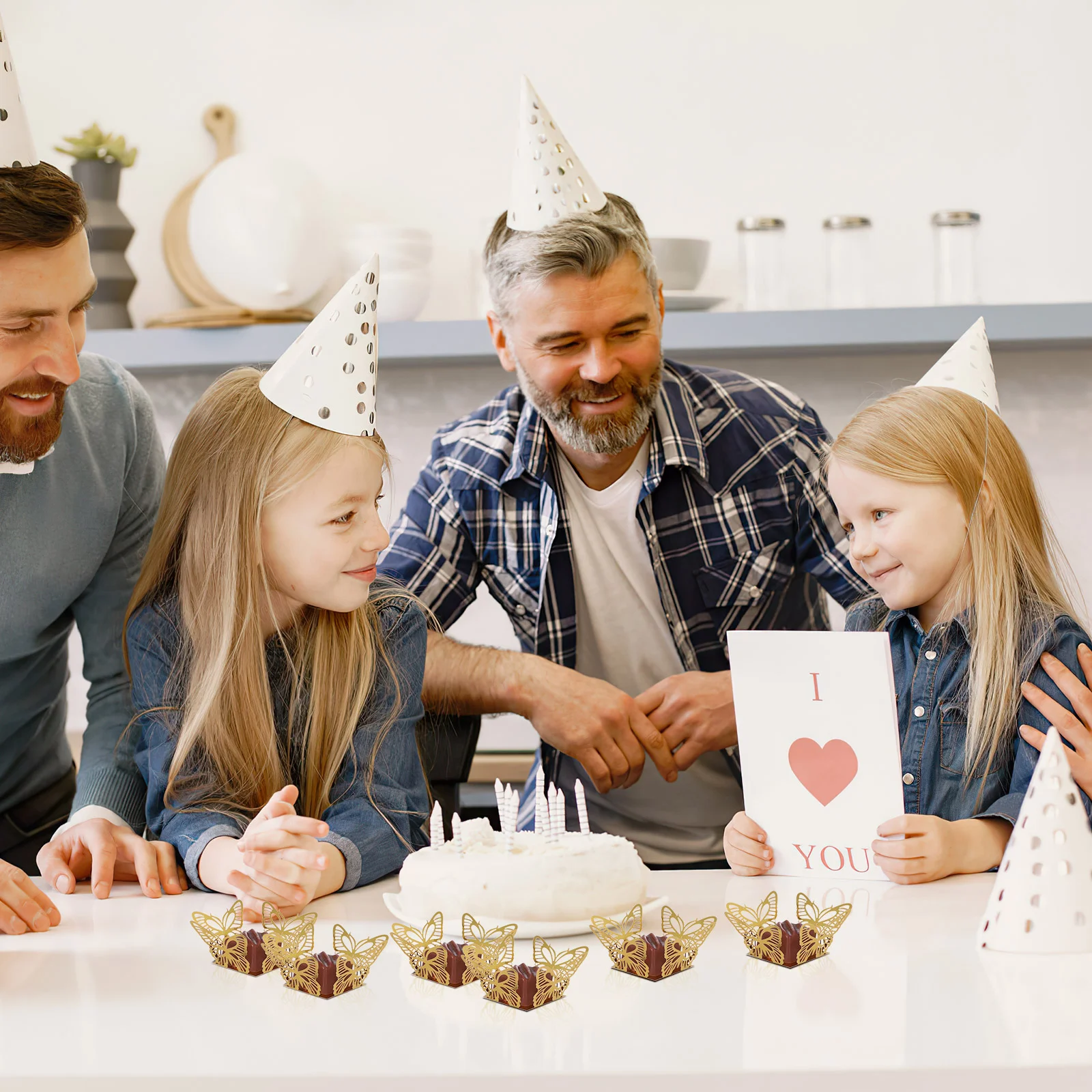 50 шт. креативная коробка для конфет полые картонные кусочки шоколада