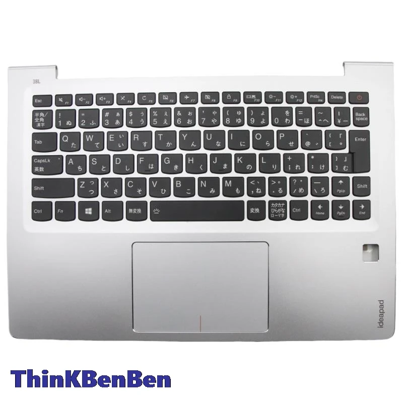 Японская Серебряная клавиатура JP верхний корпус подставка для рук чехол Lenovo Ideapad
