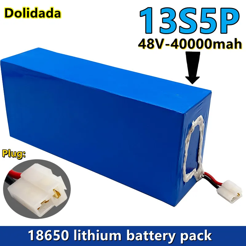 

2021 New 48V 40Ah Electric Bike Triangle Battery 18650 40000mAh 13S5P 1500W Scooter Battery 48v40ah Electric Bike Battery