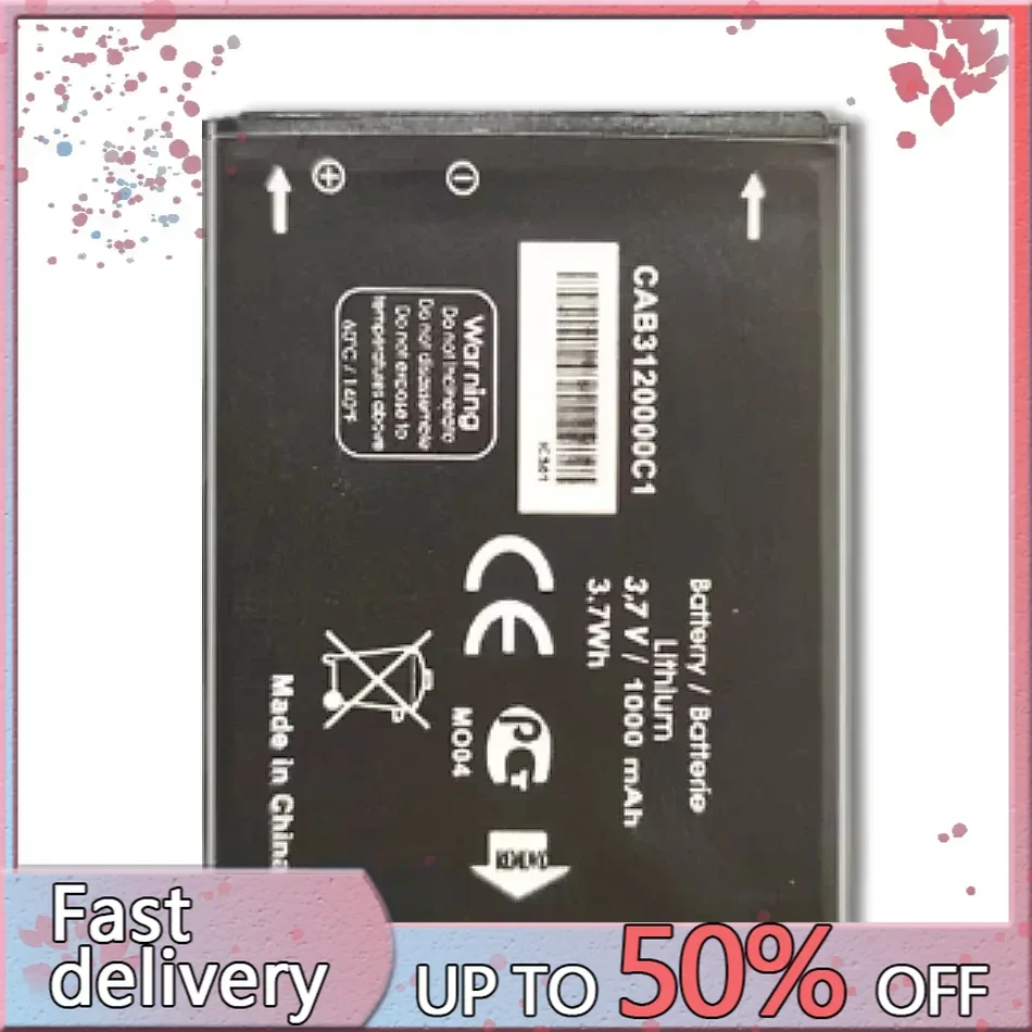 Сменный аккумулятор емкостью 850 мАч для Alcatel One Touch 768 OT710 OT888A OT880A CAB 3120000 C1 CAB23A0000C1 с