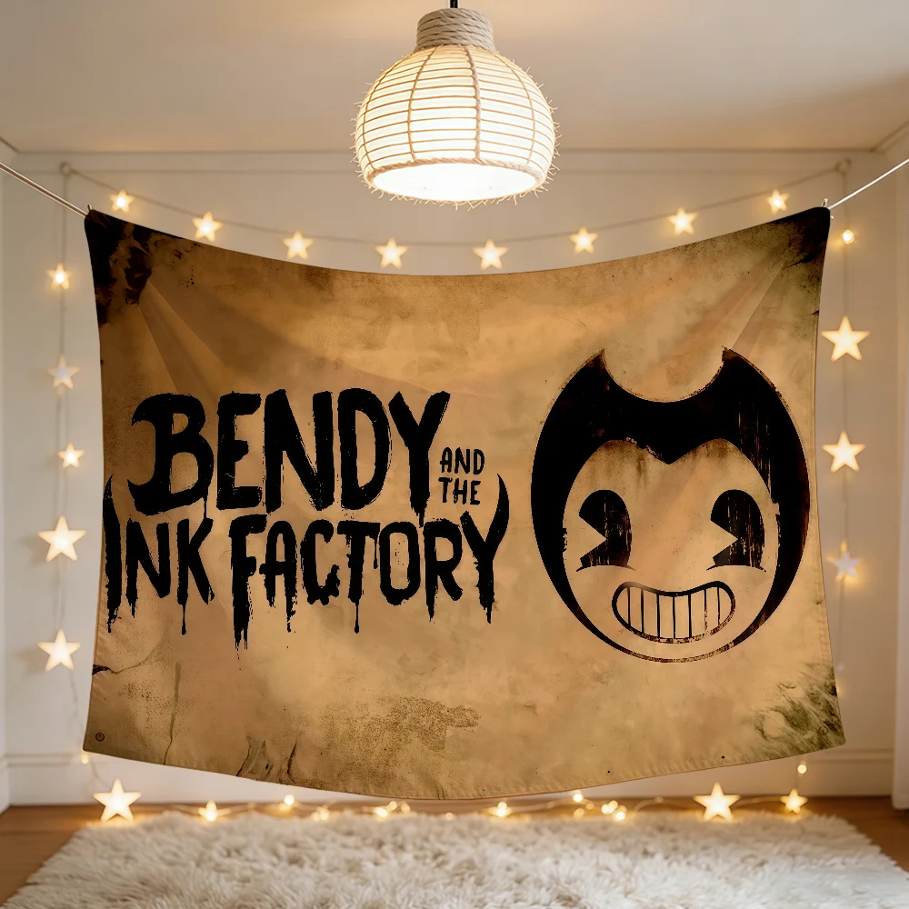 Фото Флаг B-BendyS And The Ink M-MachineS, прочный, для улицы и помещений, для патио, праздничное украшение, классический дизайн, для столбов, стен, комнат, баннер №5