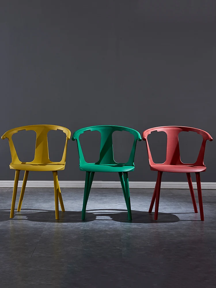 

GY Nordic Style Chair Modern Minimalist Stool Backrest Leisure Designer Dining Chair Home Negotiation Reception Ins