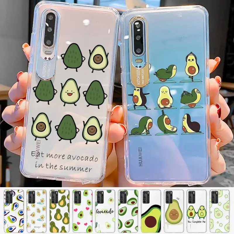 fruit avocado Phone Case for Samsung S10 20 22 23 A10 40 for Xiaomi10 Note10 for Huawei P50 20 Honor60 70