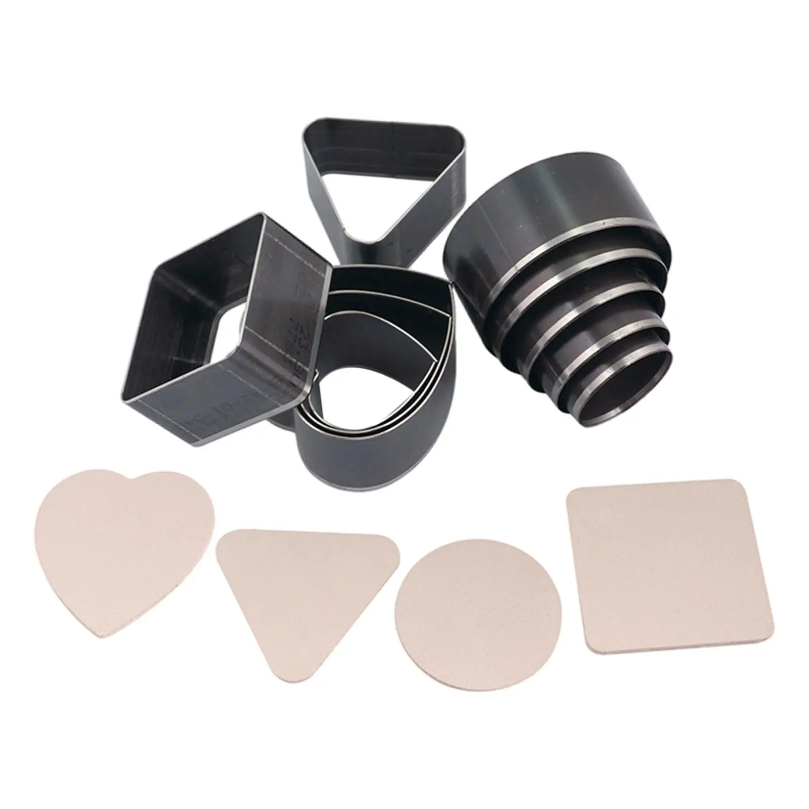 

10 Pieces Hole Hollow Punch Set DIY for Leather Craft Leather Strap Gasket